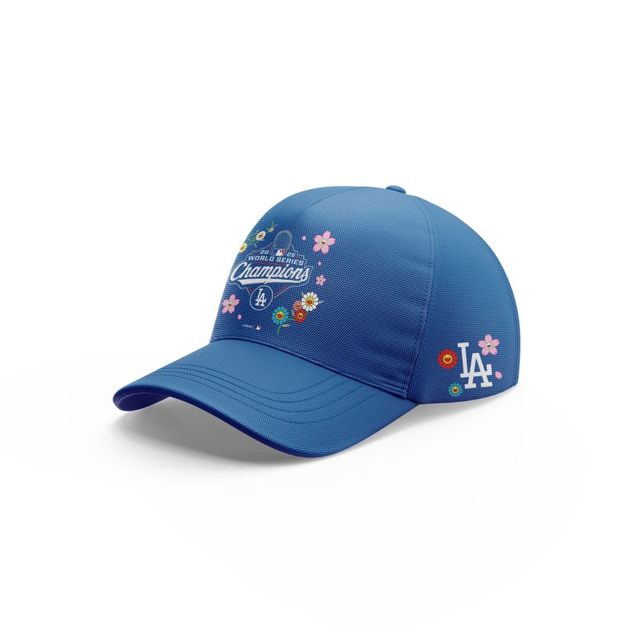 Los Angeles Dodgers x Takashi Murakami World Series Champions T-Shirt Blue 2025 Season