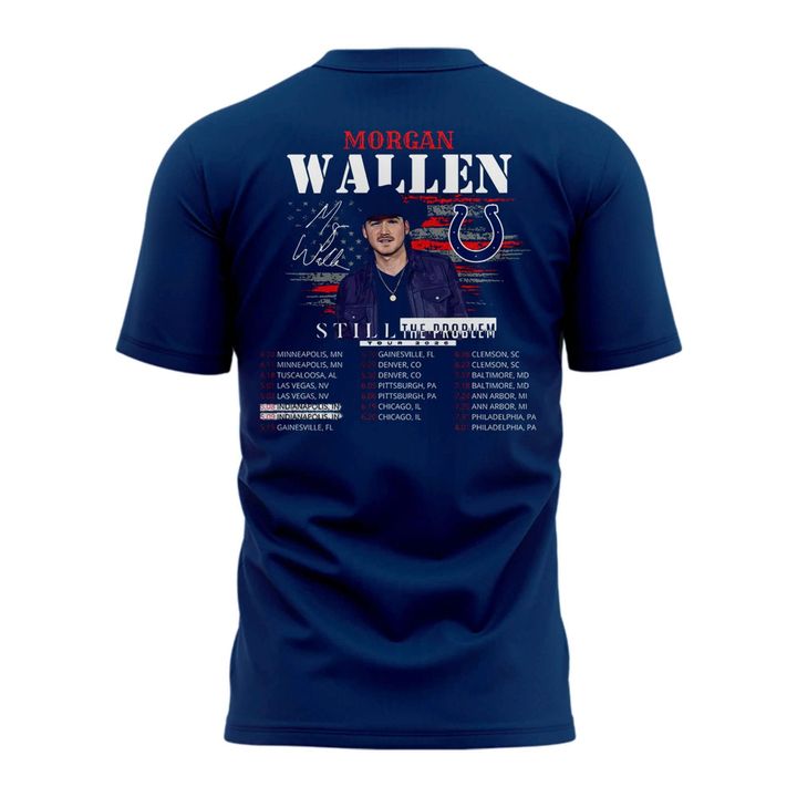Indianapolis Colts x Morgan Wallen "Still The Problem Tour" 2026 T-Shirt
