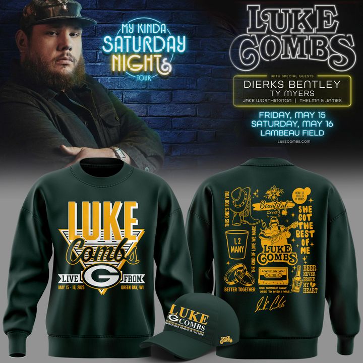 Green Bay Packers x LC My Kinda Saturday Night Tour 2026 Limited Editions Sweatshirt