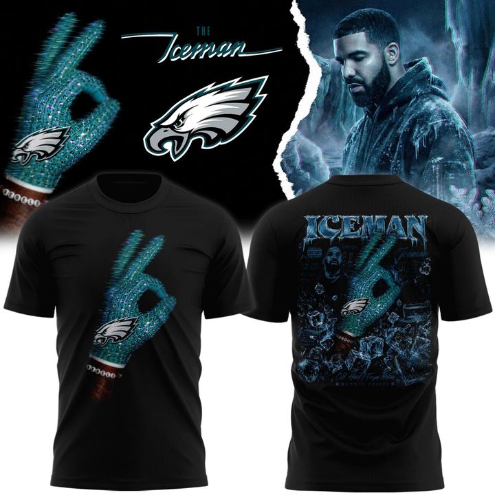 DRAKE ICE MAN x PHILADELPHIA EAGLES T-SHIRT