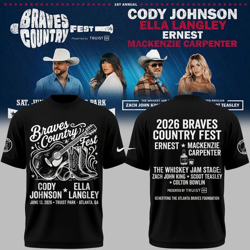 Specical New Braves Country Fest White Tshirt 2026