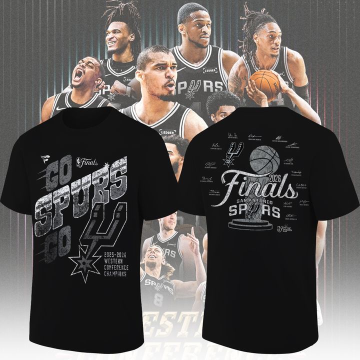 San Antonio Spurs 2026 Western Conference Champions T-Shirt