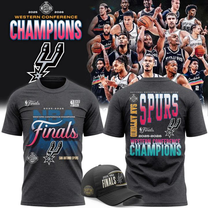 San Antonio Spurs 2026 Western Conference Champions T-Shirt