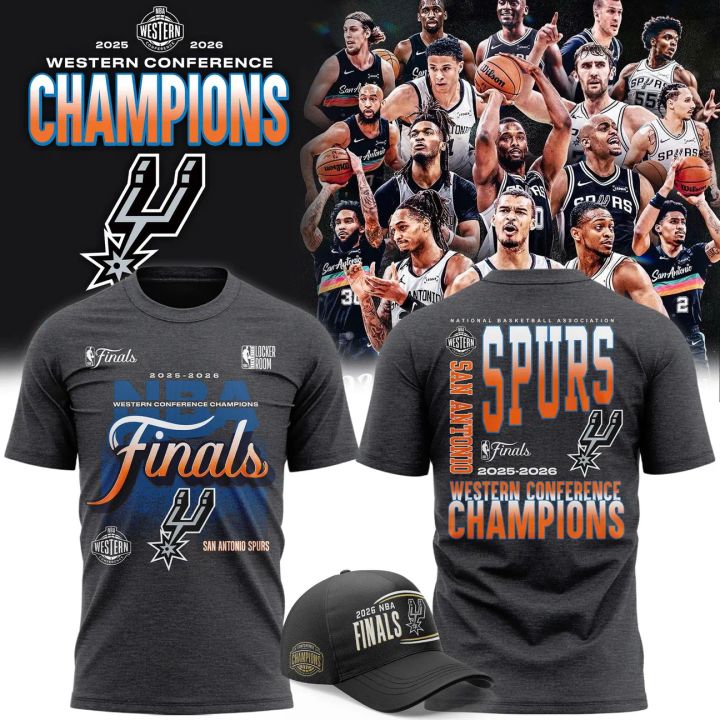 San Antonio Spurs 2026 Western Conference Champions T-Shirt