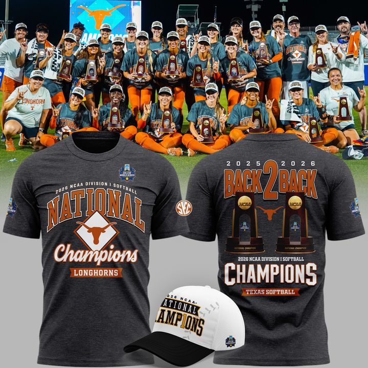 Texas Longhorns Back To Back NATIONAL CHAMPIONS T-shirt