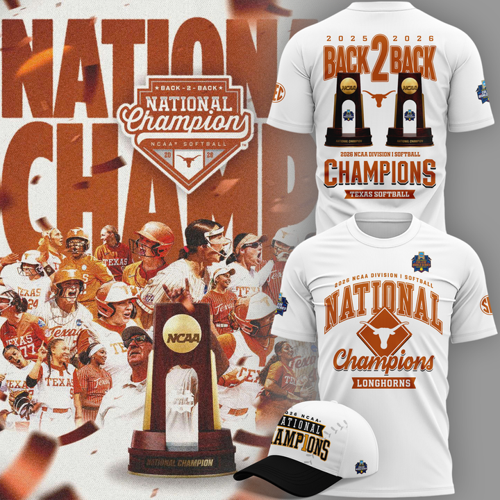 Texas Longhorns Back To Back NATIONAL CHAMPIONS T-shirt