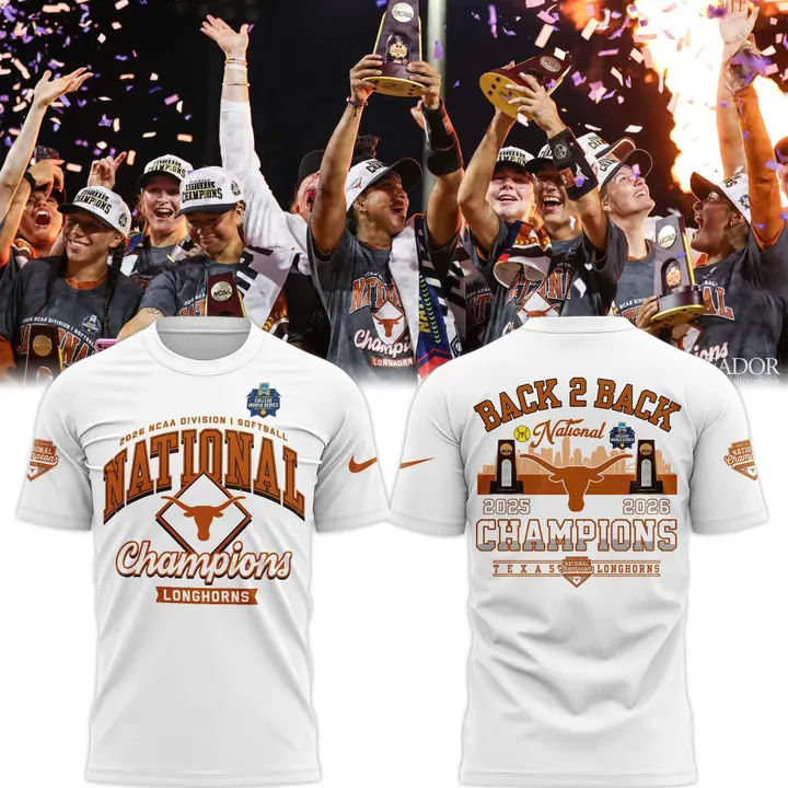Texas Longhorns Back To Back NATIONAL CHAMPIONS T-shirt