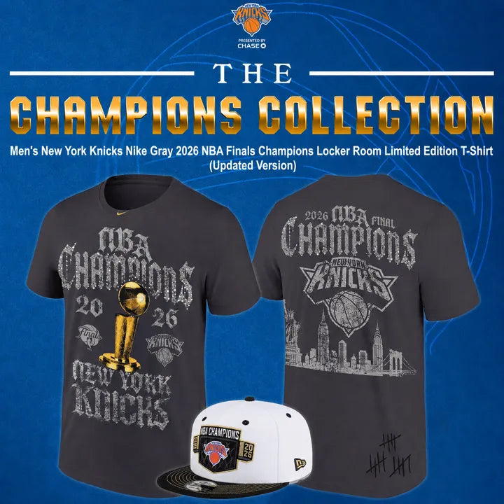 NY Knicks 2026 Finals Champions Limited Edition Locker Room Tshirt