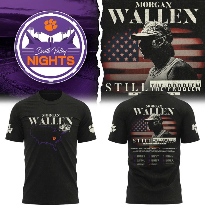 Clemson Tigers x Morgan Wallen 2026 Still The Problem Tour T-Shirt