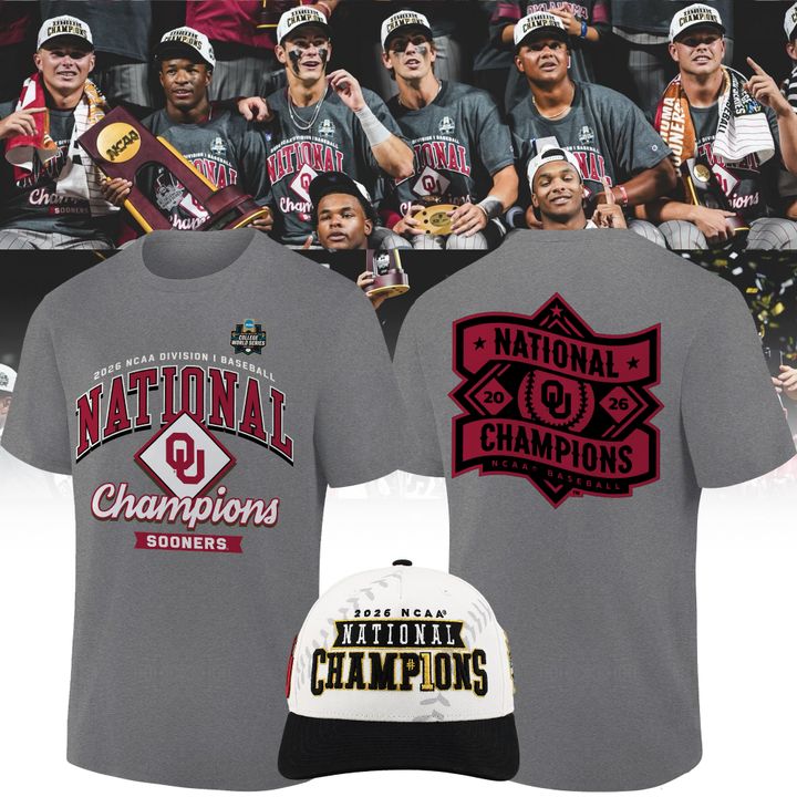 Oklahoma Sooners 2026 Baseball National Champions Tshirt