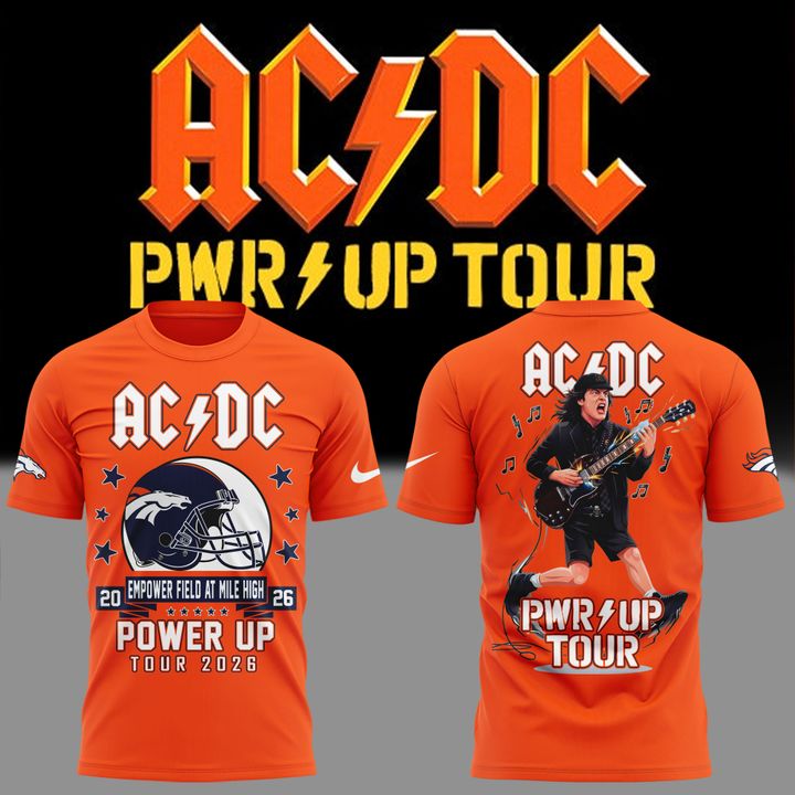 AC/DC x Denver Broncos - Power Up Tour 2026 T-Shirt