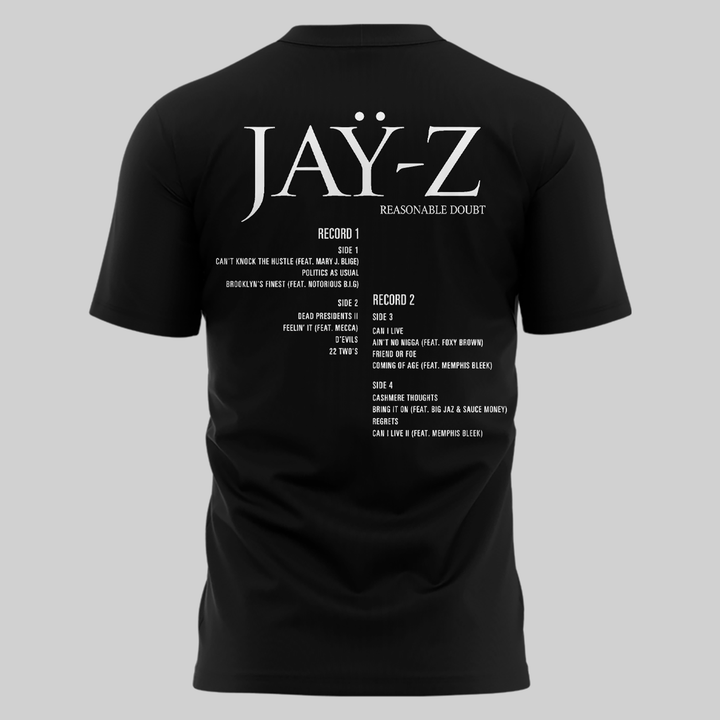 01.JAY-Z 30 Reasonable Doubt Yankees Tshirt