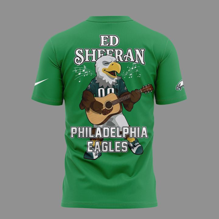 Ed Sheeran - Loop Tour 2026 x Philadelphia Eagles Mascots T-Shirt