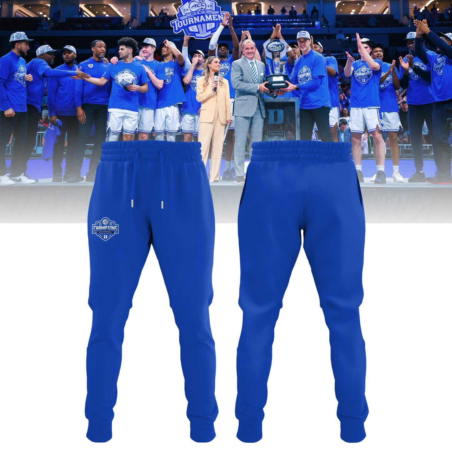 Duke Blue Devils Unisex 2026 ACC Men's Basketball Tournament Champions Locker Room Special Hoodie