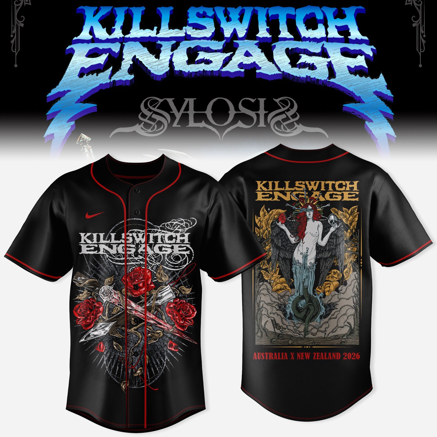 KILLSWITCH ENGAGE AUSTRALIA x NEW ZEALAND JERSEY