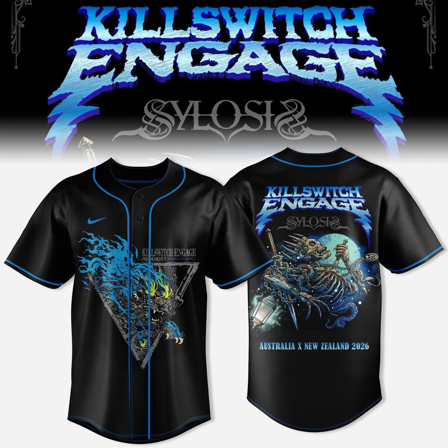KILLSWITCH ENGAGE AUSTRALIA x NEW ZEALAND JERSEY