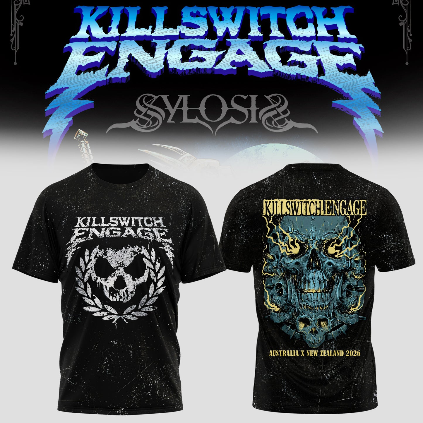 KILLSWITCH ENGAGE AUSTRALIA x NEW ZEALAND TSHIRT