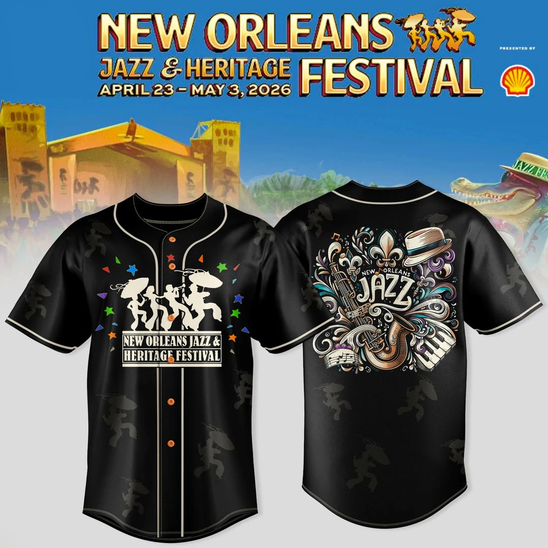 New Orleans Jazz Heritage Festival Edition Baseball Jersey