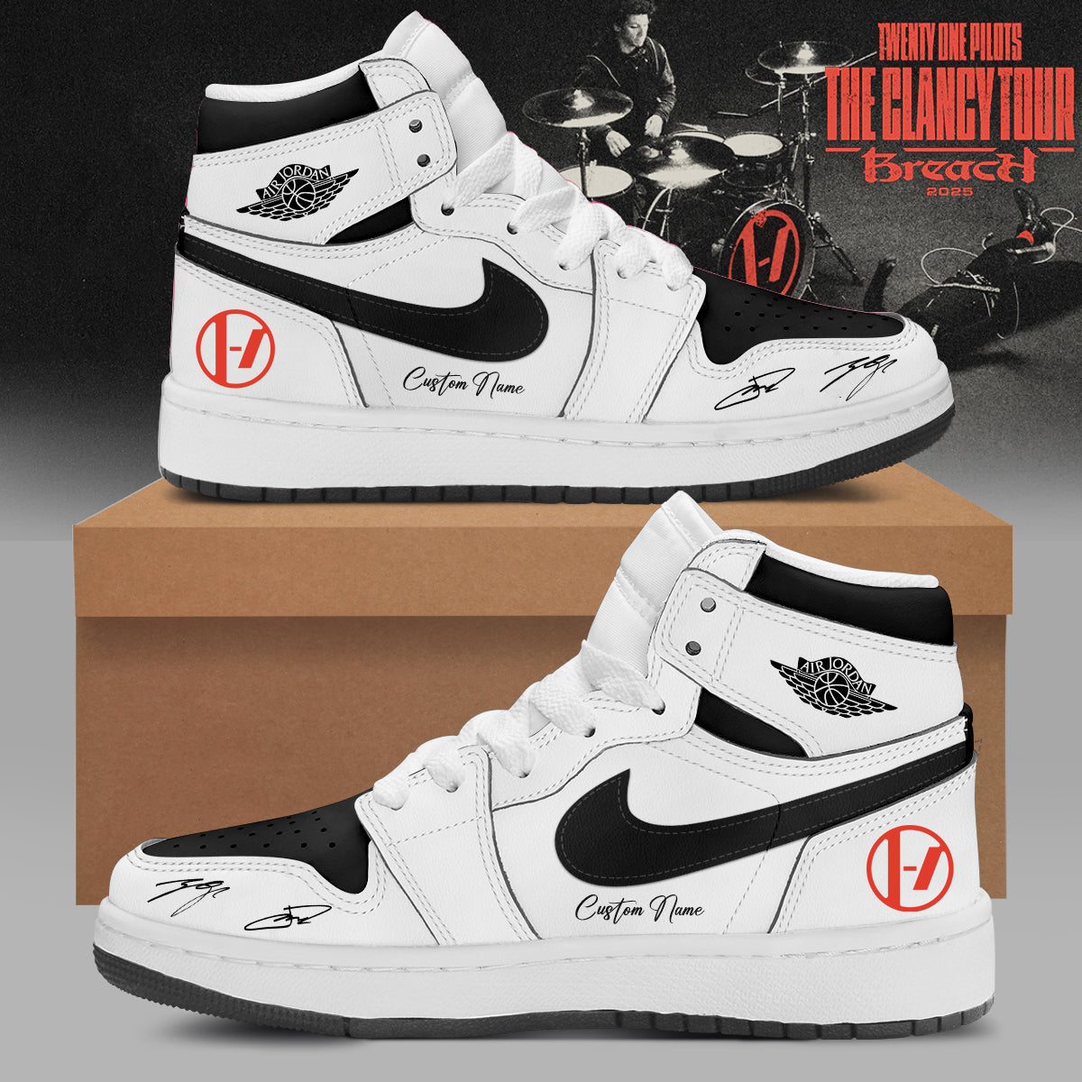 .Twenty One Pilots The Clancy Tour: Breach Shoes 1