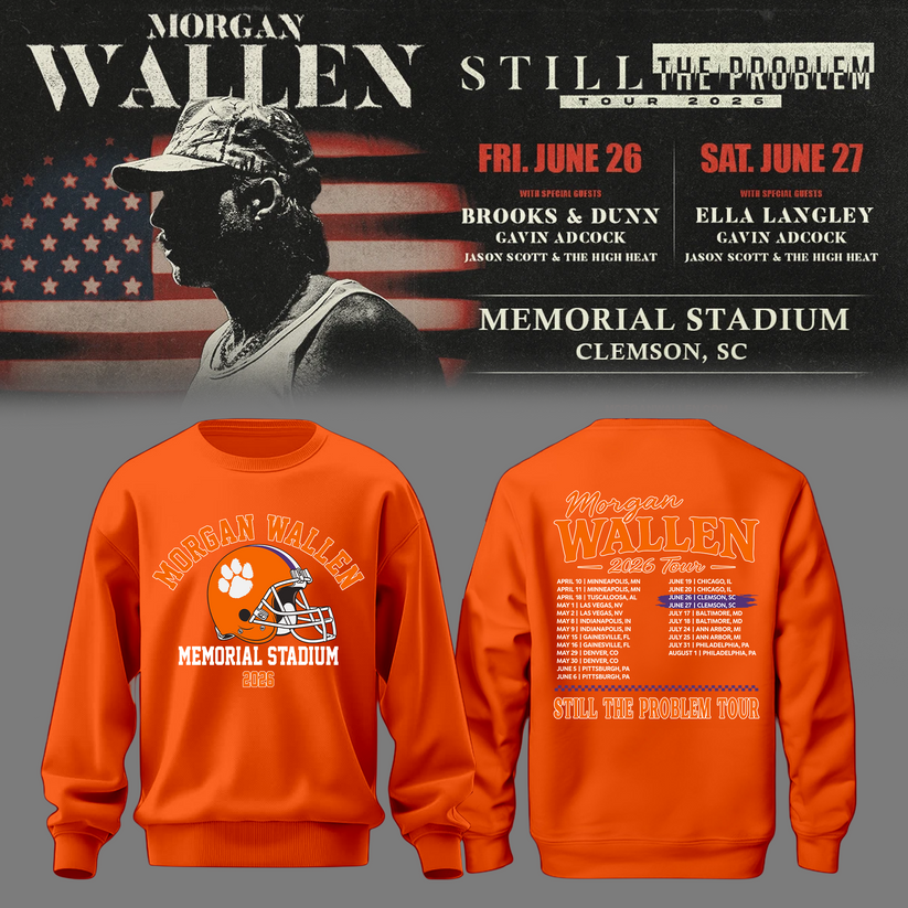 Morgan Wallen: The Clemson Takeover Sweatshirt Limited Tour Drop