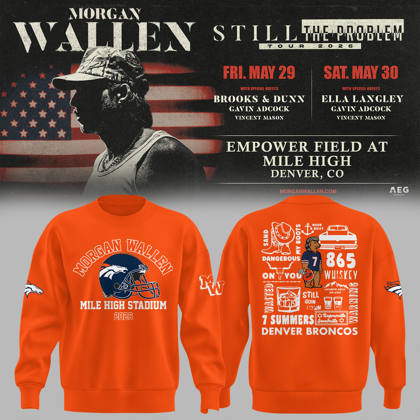 Limited Edition MWallen x Denver Broncos Sweater 2026