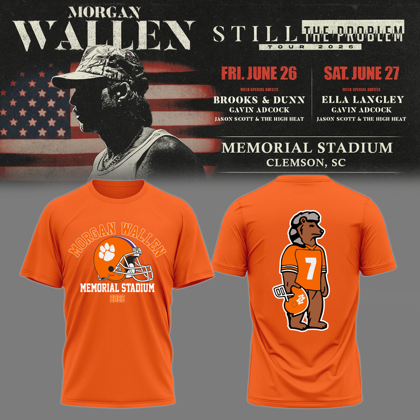 Morgan Wallen: The Clemson Takeover Tee Limited Tour Drop