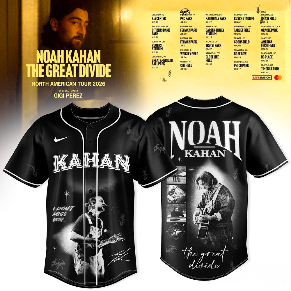 The Great Divide Tour 2026 Noah Kahan Jersey
