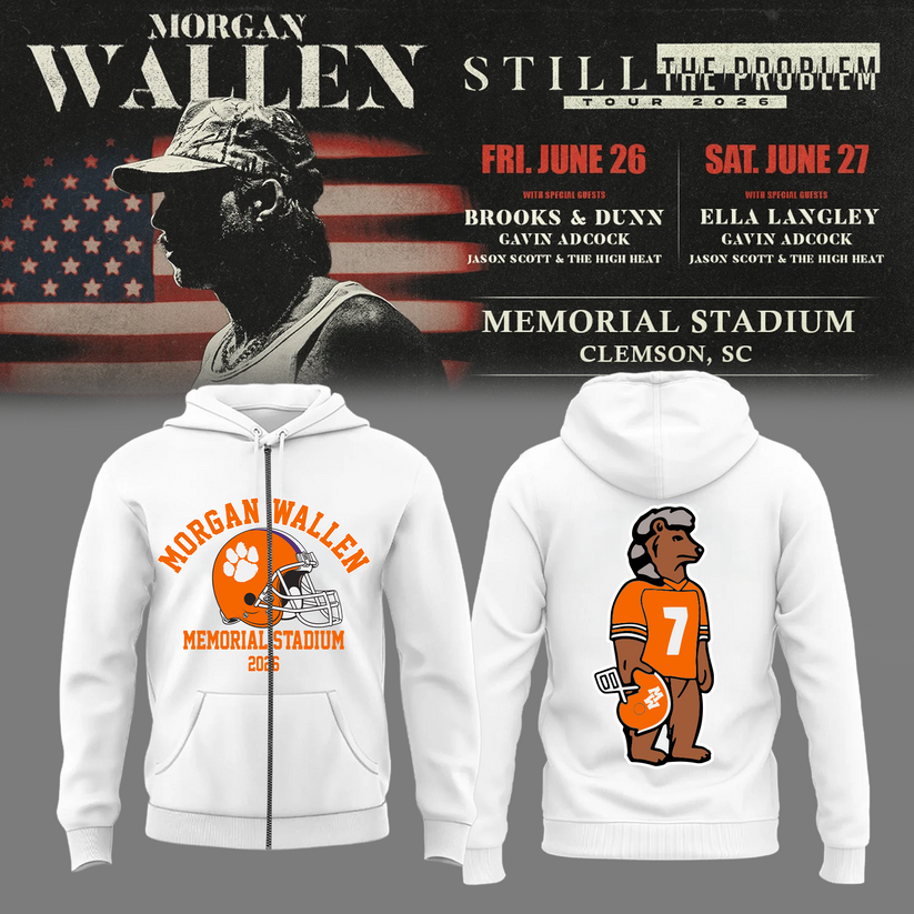 Morgan Wallen: The Clemson Takeover Zip Hoodie Limited Tour Drop