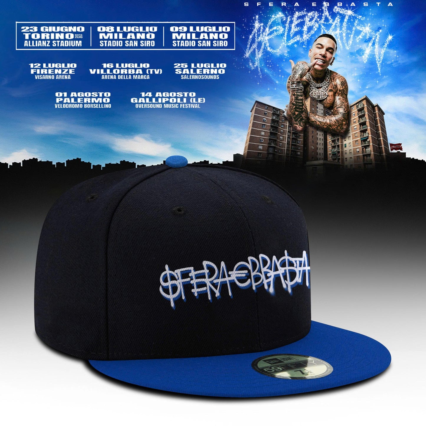 .Sfera Ebbasta Tour 2026 Hat