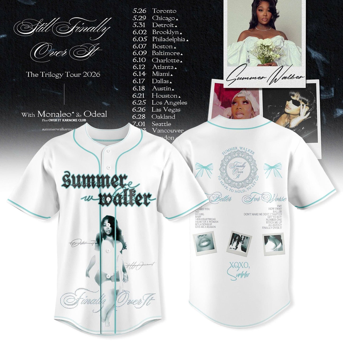 _SUMMER WALKER – FINALLY OVER IT TOUR JERSEY