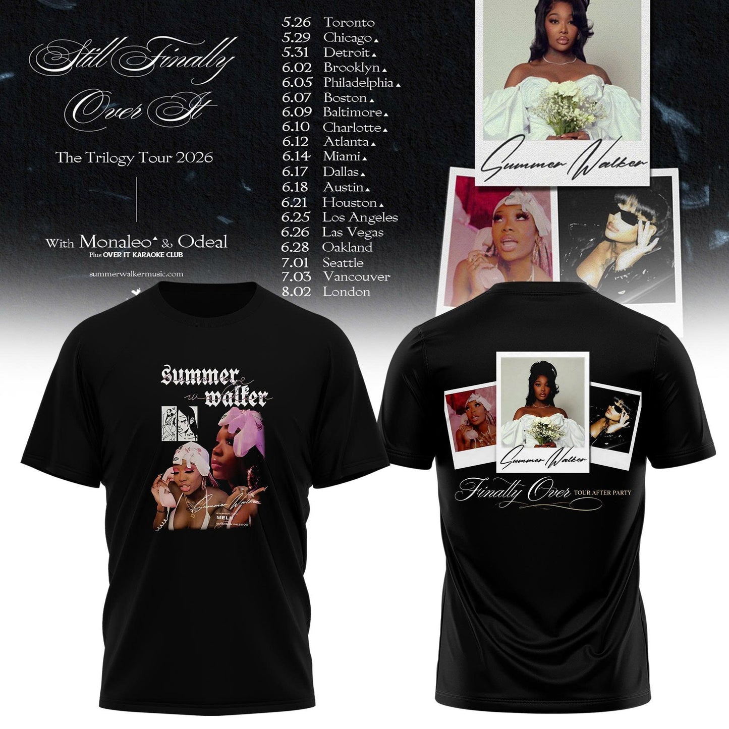 SUMMER WALKER – FINALLY OVER IT TOUR TEE
