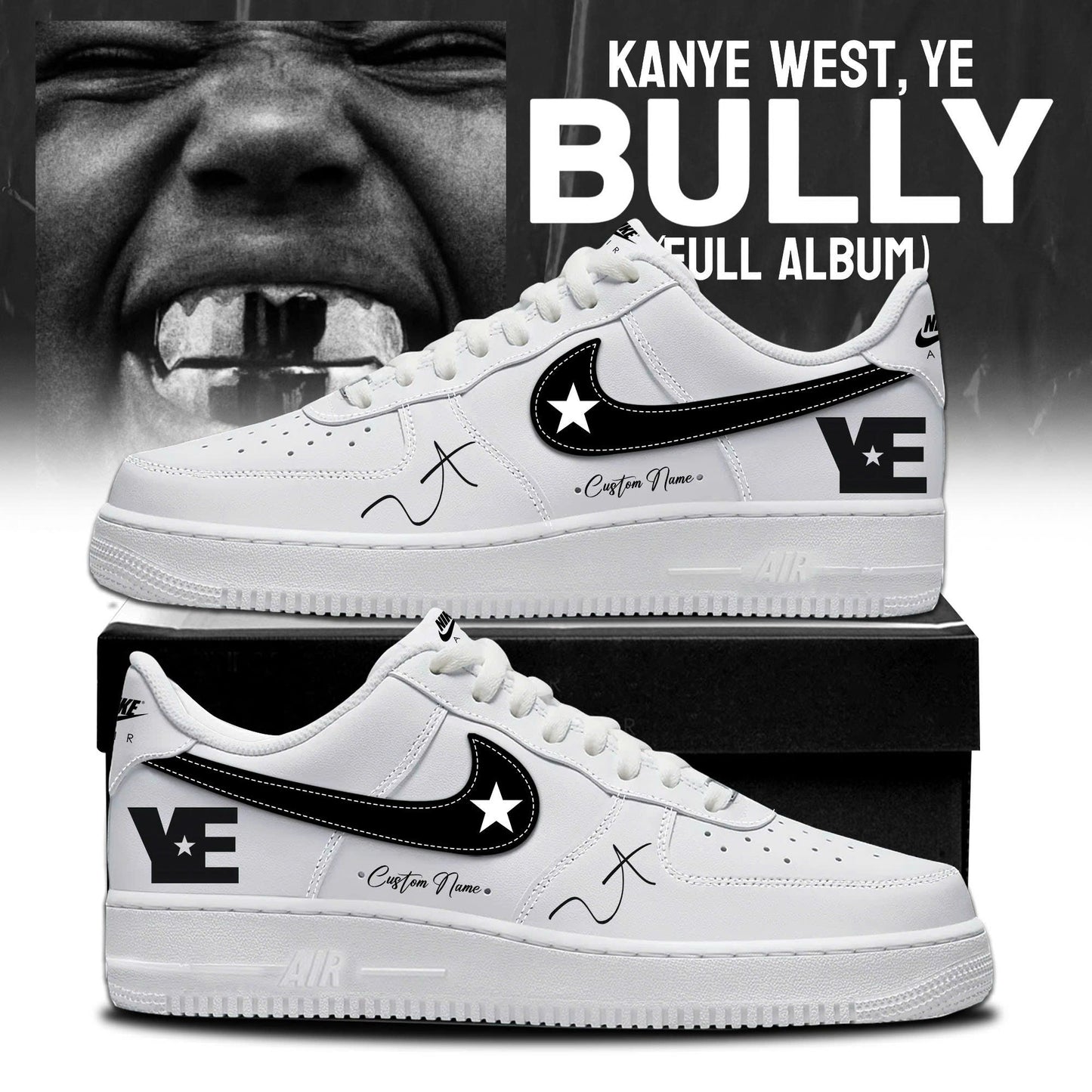 Ye 2026 Signature Limited Edition AF1 Sneakers