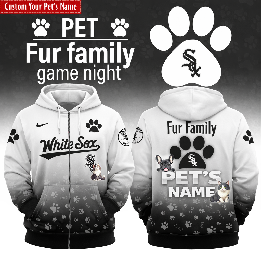 CW Sox x Fur Family Pet Game Night 2026 Zip Hoodie Limited Edition + Selling Out Fast