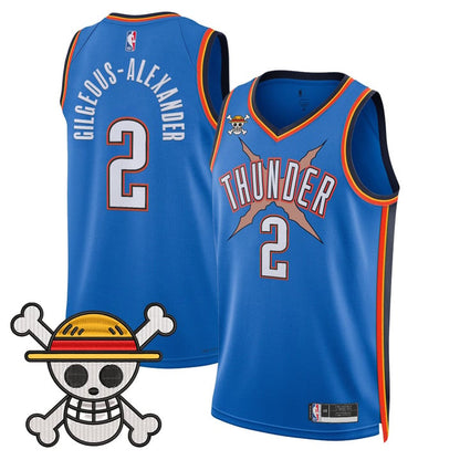 Men's Oklahoma City Thunder x One Piece Swingman Jersey - Stitched