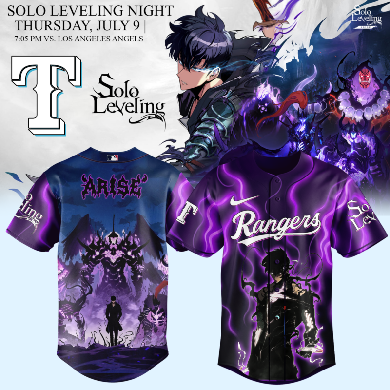 __.Texas Rangers x Solo Leveling Limited Baseball Jersey 2