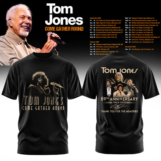 TOM JONES – COME GATHER ROUND COLLECTION TEE