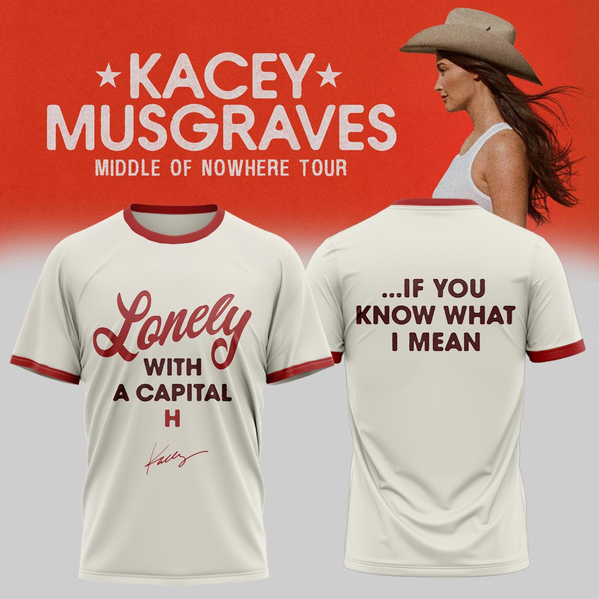 Kacey Musgraves Middle of Nowhere Tour Signed TShirt