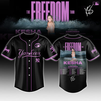 _ All Baseball Team x Kesha x The Freedom Tour 2026 Jersey Limited Edition