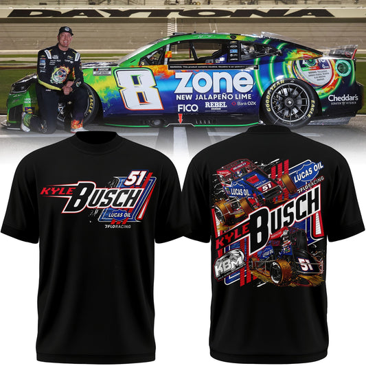 ..Kyle Busch #51 LUCAS/FLO BLK Midget Shirt