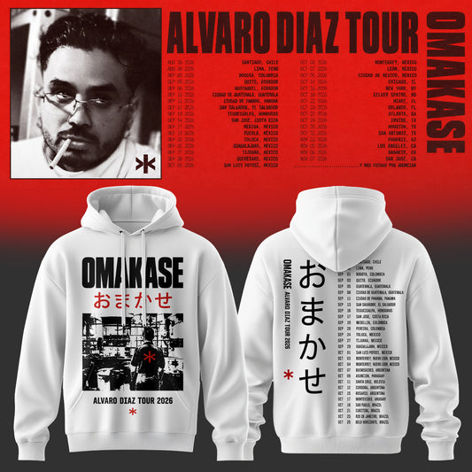 Álvaro Díaz Omakase 2026 Tour Merch Hoodie