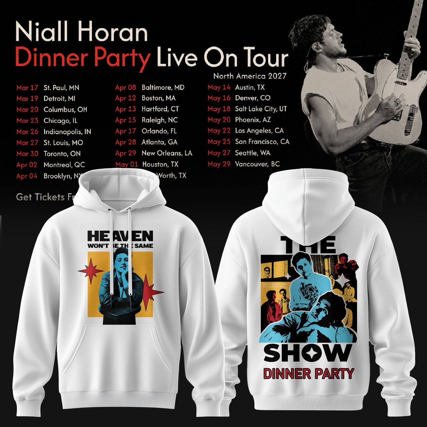 NIALL HORAN – DINNER PARTY LIVE ON TOUR HOODIE