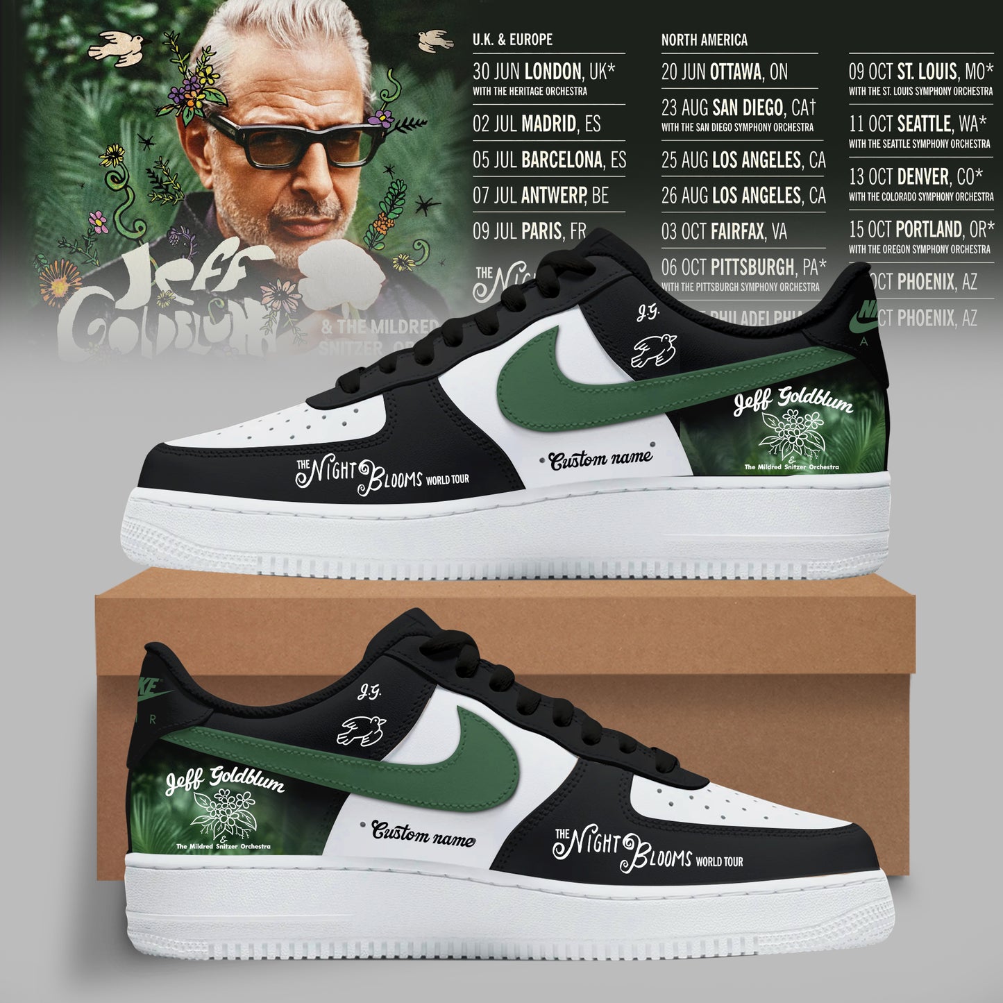 .JEFF GOLDBLUM LIMITED EDITION TOUR SNEAKER COLLECTION