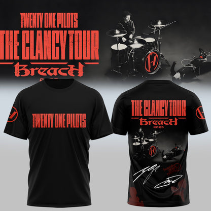 Twenty One Pilots The Clancy Tour: Breach tshirt