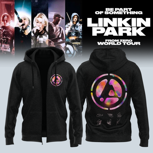 Linkin Park From Zero World Tour 2026 Signed Zip Hoodie