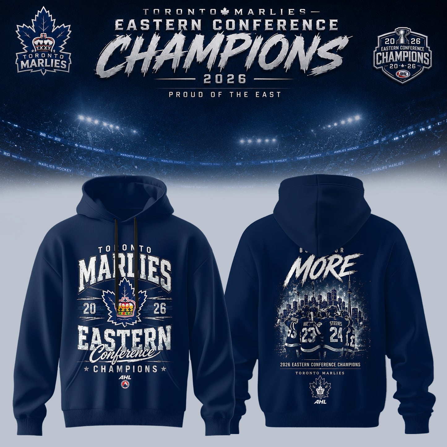 TORONTO MARLIES – 2026 EASTERN CONFERENCE CHAMPIONS HOODIE