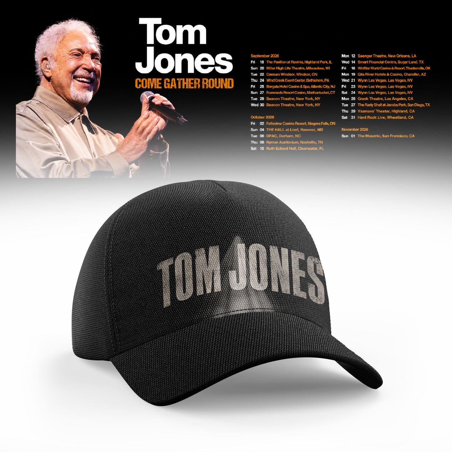 TOM JONES – COME GATHER ROUND COLLECTION TJ-CAP