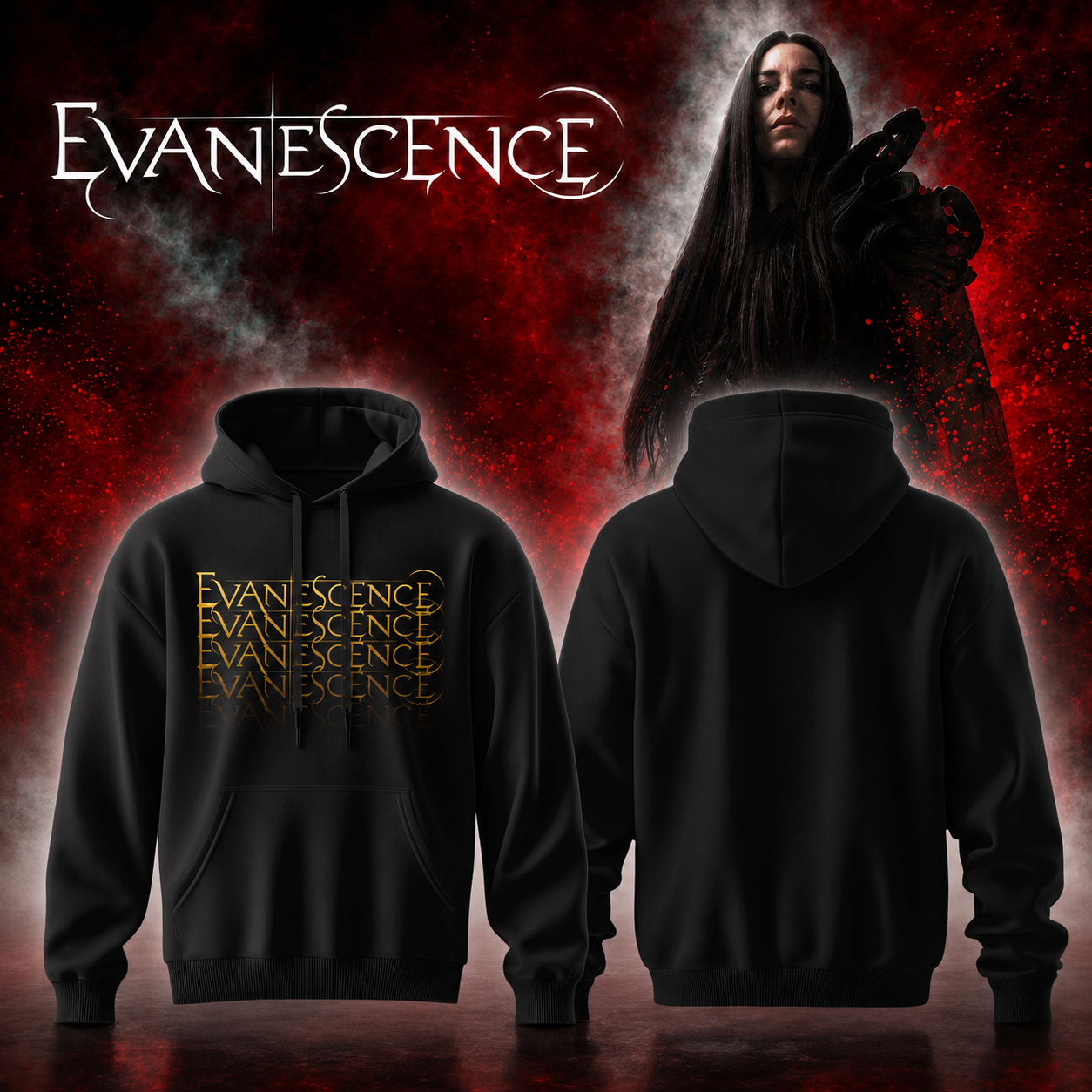 .Evanescence “Sanctuary 2026 World Tour” – Hoodie