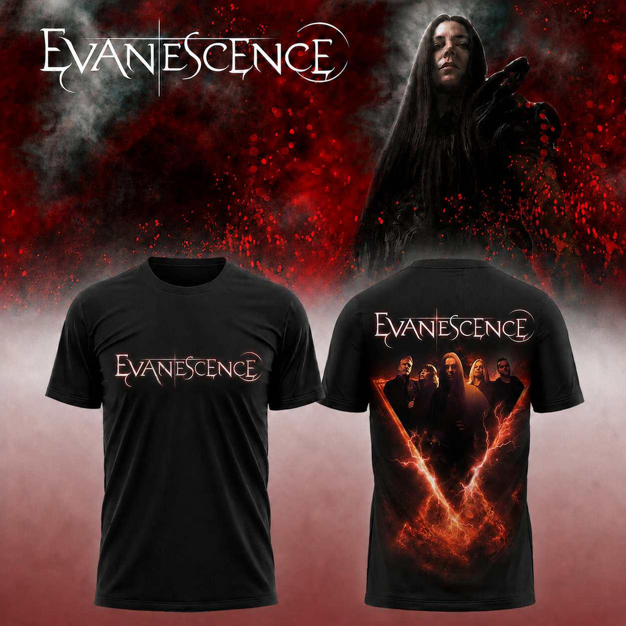 Evanescence “Sanctuary 2026 World Tour” – TShirt