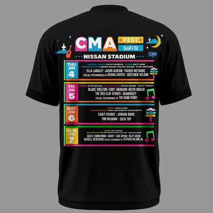 Limited Edition CMA FEST Black Tshirt 2026