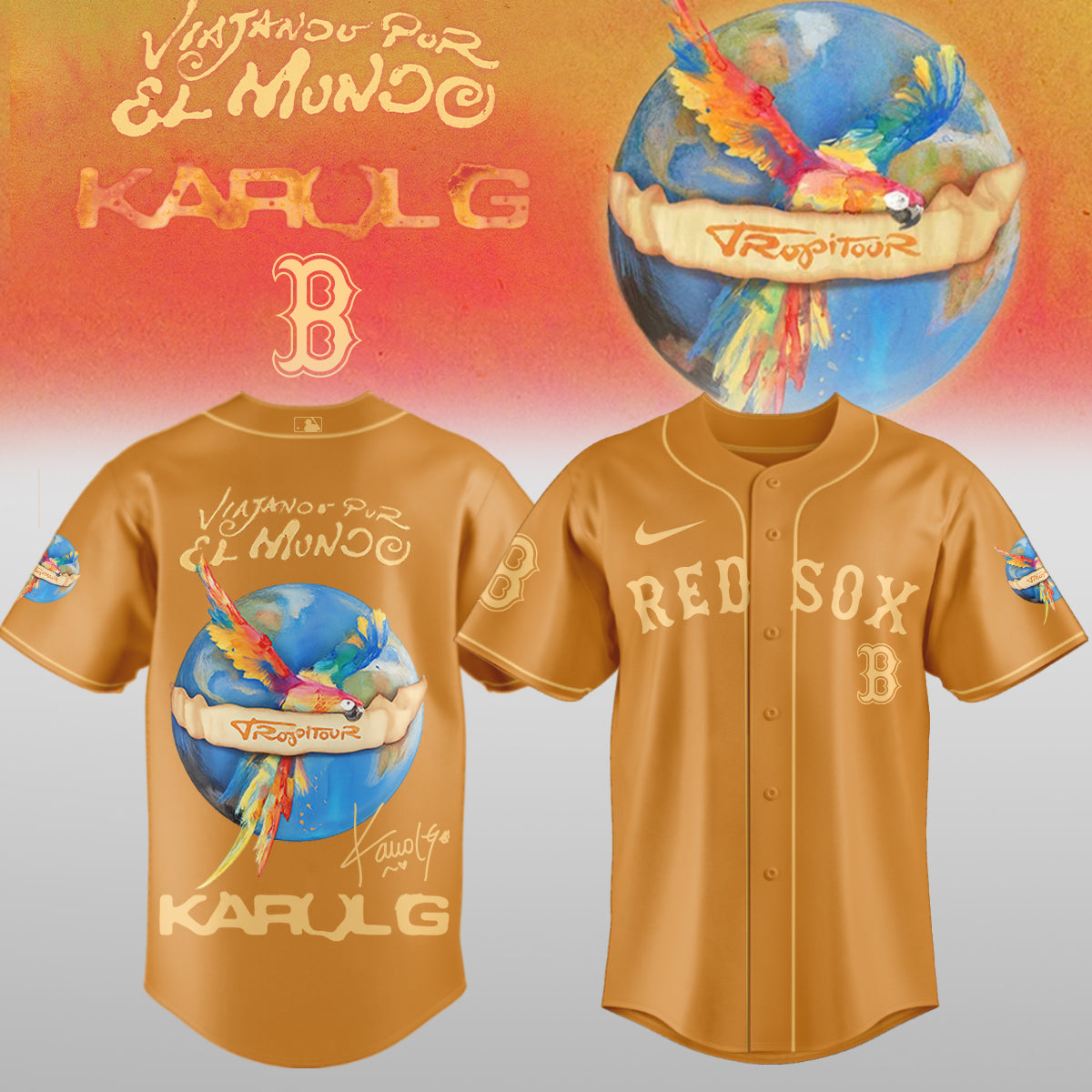 .Baseball x Karol G – Nos Vamos de Tour JERSEY(All Team)